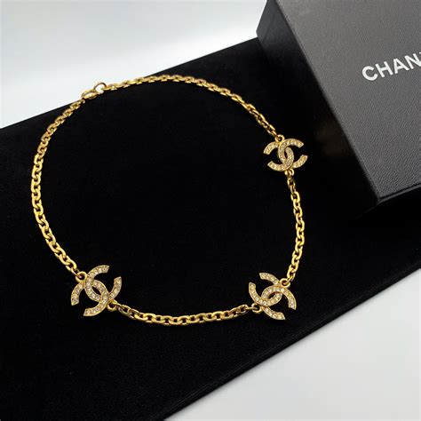 vintage chanel choker necklace